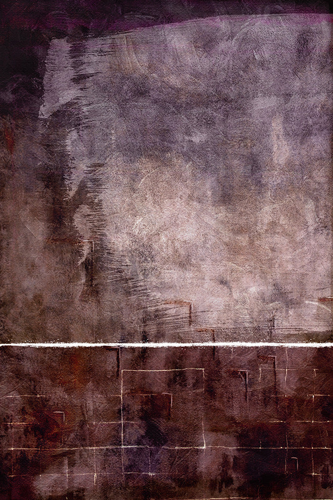 "Purple Grunge Two" Wood, 20"x30"