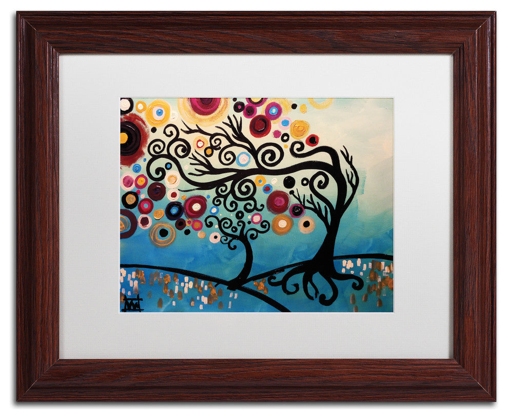 Natasha Wescoat '011' Art, Wood Frame, White Mat, 14x11