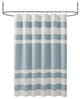 Madison Park Spa Waffle Shower Curtain With 3M Treatment, Blue