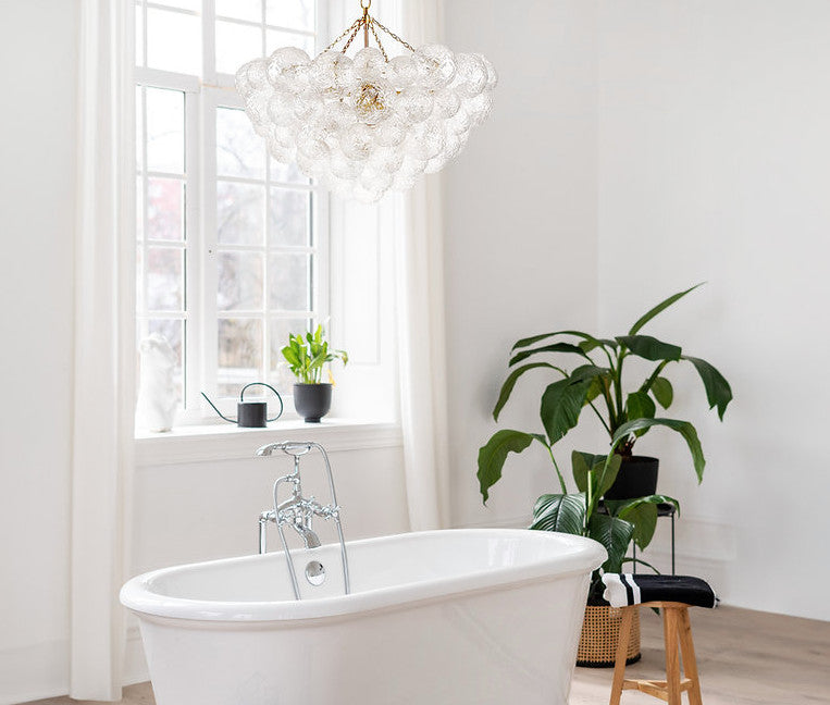 Seraphina Ice-ball Chandelier, D35"