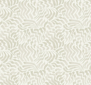 Zora Wave Light Gray Wallpaper