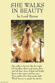She Walks in Beauty- Canvas Poster 20" x 30"