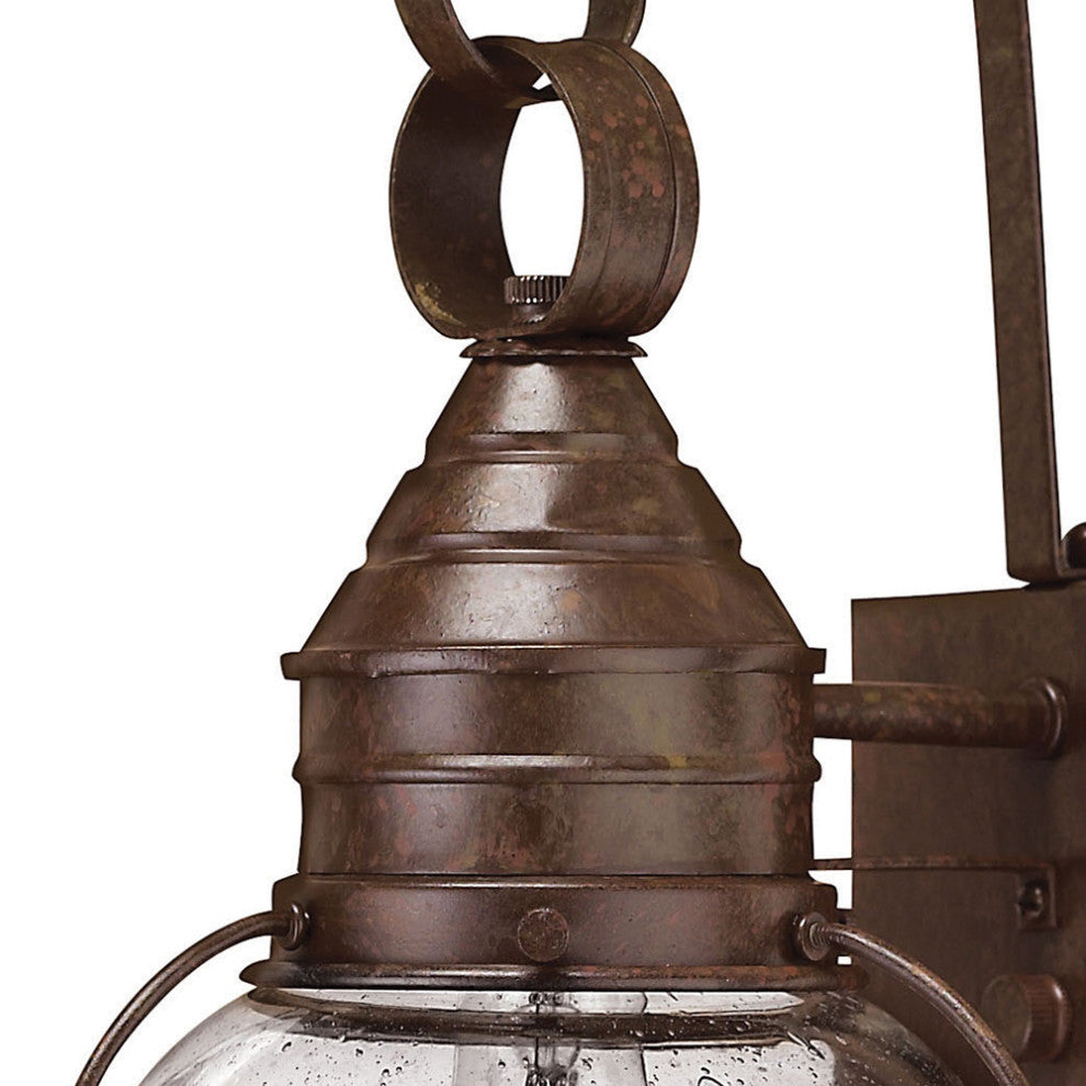 Hinkley Cape Cod 14" Extra Small Outdoor Wall Mount Onion Lantern, Sienna Bronze