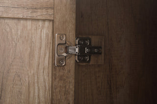 20" Wide Bathroom Linen Storage Freestanding Cabinet, Natural Oak