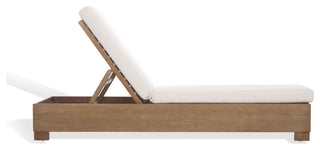 Safavieh Couture Indoor-Outdoor Blanquilla Chaise Lounge, Natural/Beige