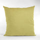 Yellow Solid Shiny Velvet Luxury Throw Pillow, Double sided 18"x18"