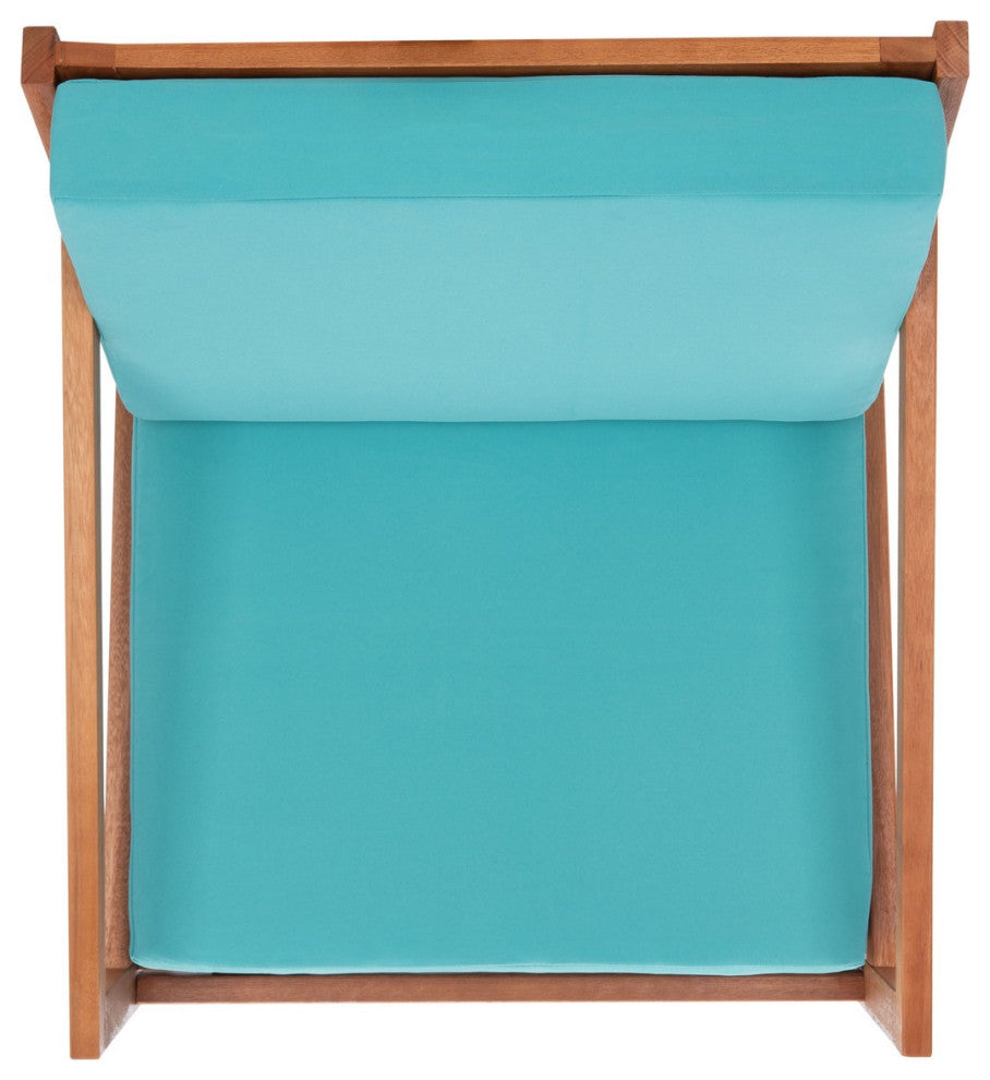 Safavieh Outdoor Vernon Rocking Chair Natural/Aqua