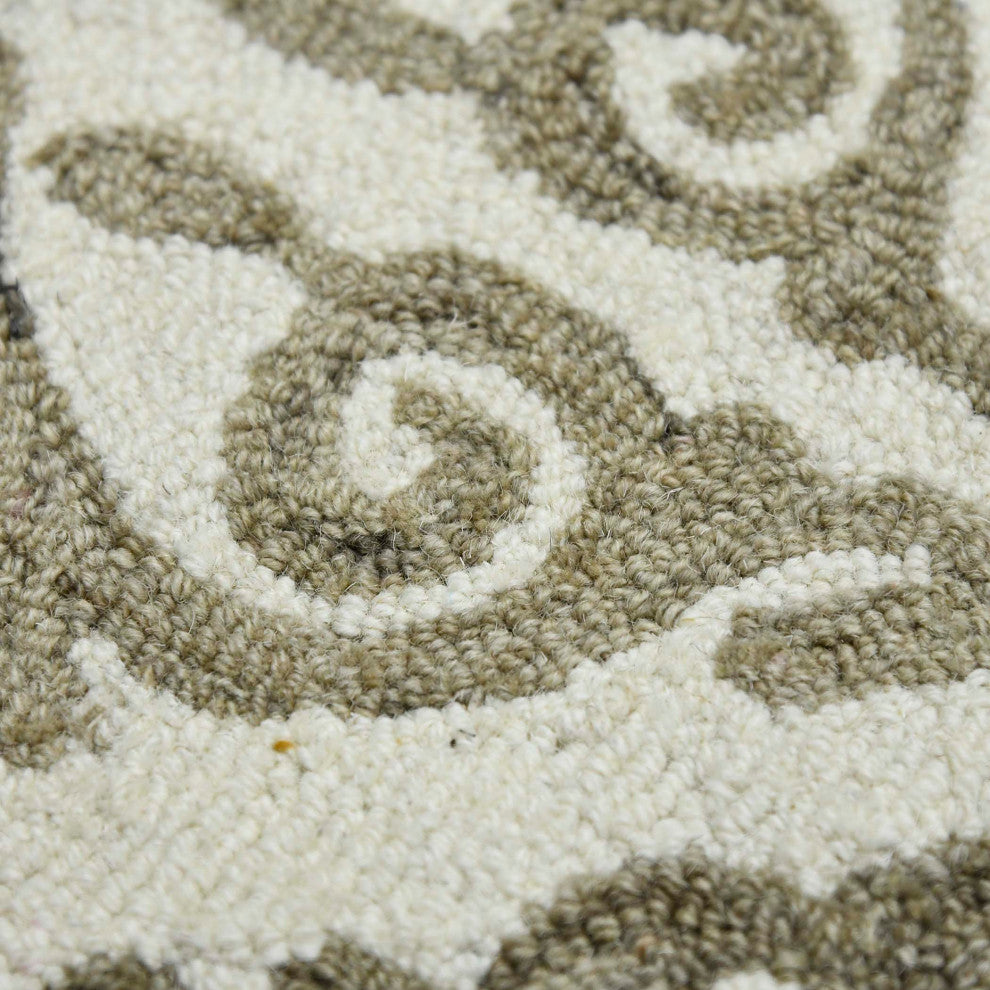 Boscage Rothwell Area Rug, Ivory, 8' x 11', Geometric