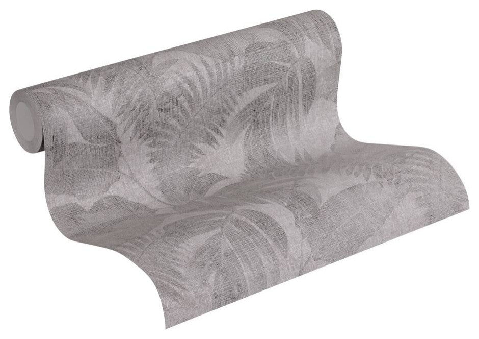 Botanical Jungle Textured Wallpaper Featuring Tropical Leaves, 373961