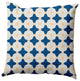 Button Up Decorative Throw Pillow, Dark Cobalt Blue, 16"x16"