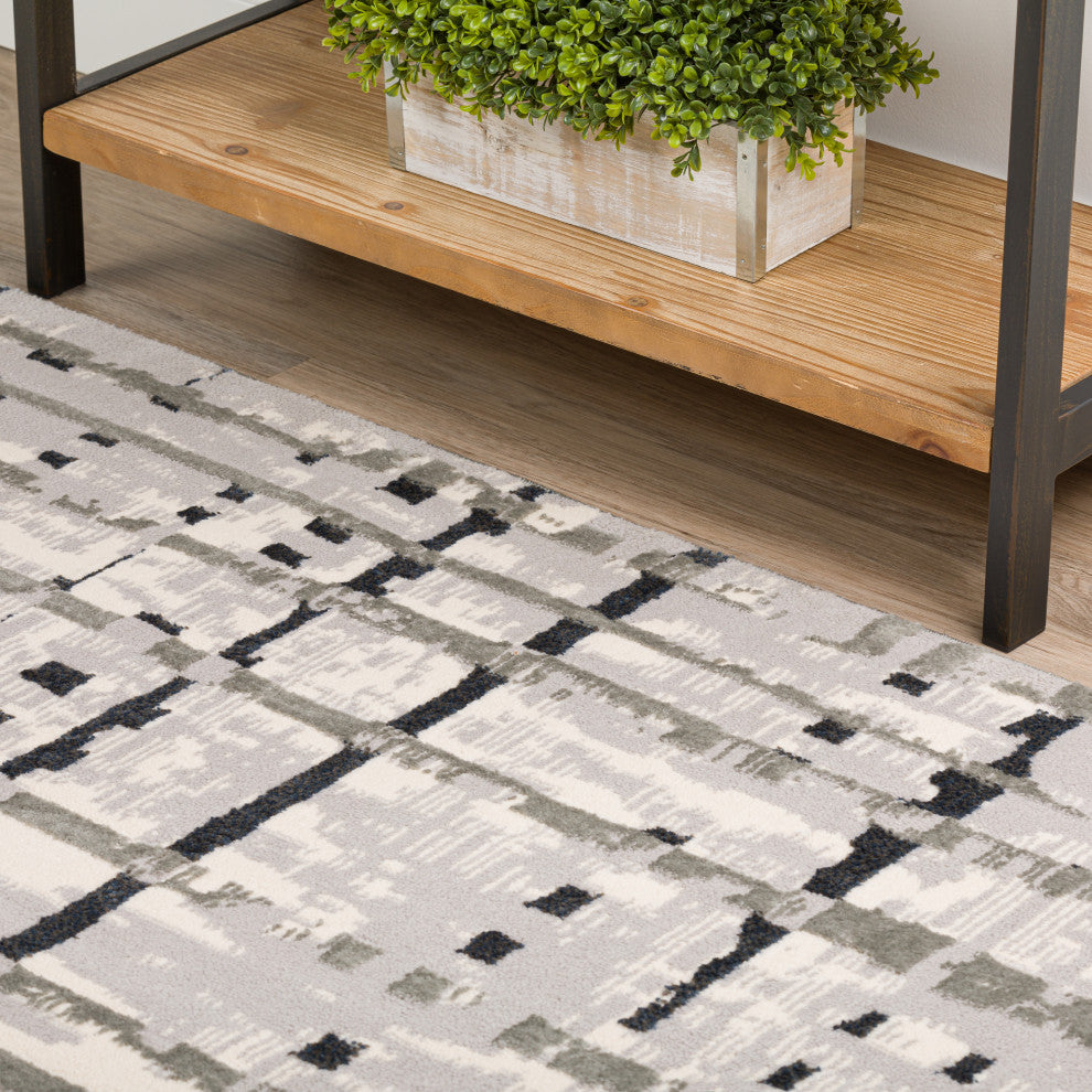Dalyn Karma KM4 Grey 1'8" x 2'6" Rug