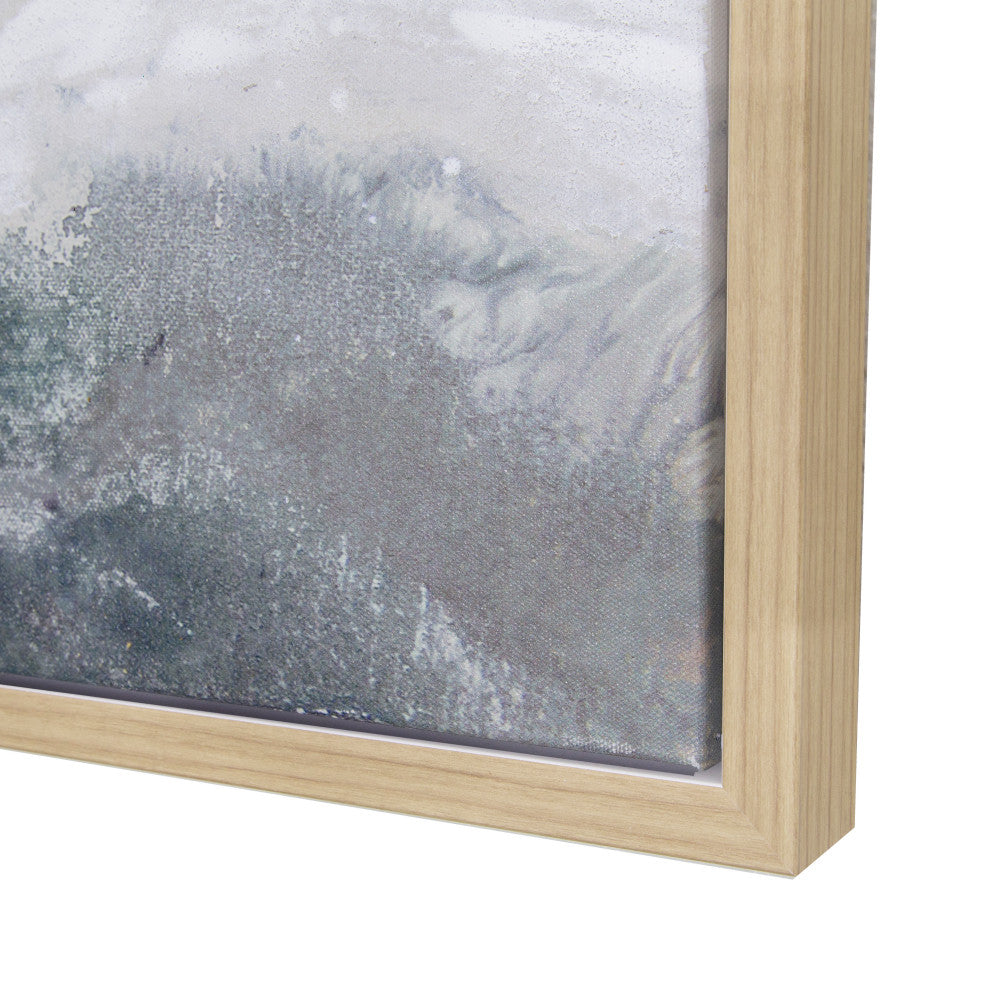 'Fluid Motion II', 55"x27", Wall Art Hand Painted on Canvas, Framed