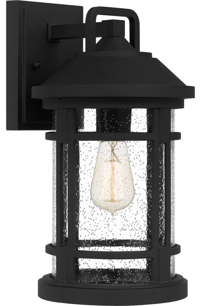Quoizel QUY8409EK One Light Outdoor Wall Mount, Earth Black Finish