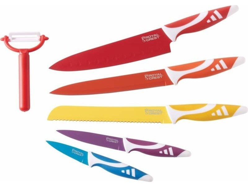 Royal Crest 6-Piece Non-Stick Coated Cutlery Set