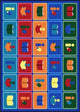 Kid Essentials Rug, Library Blocks, 7'8"x10'9"