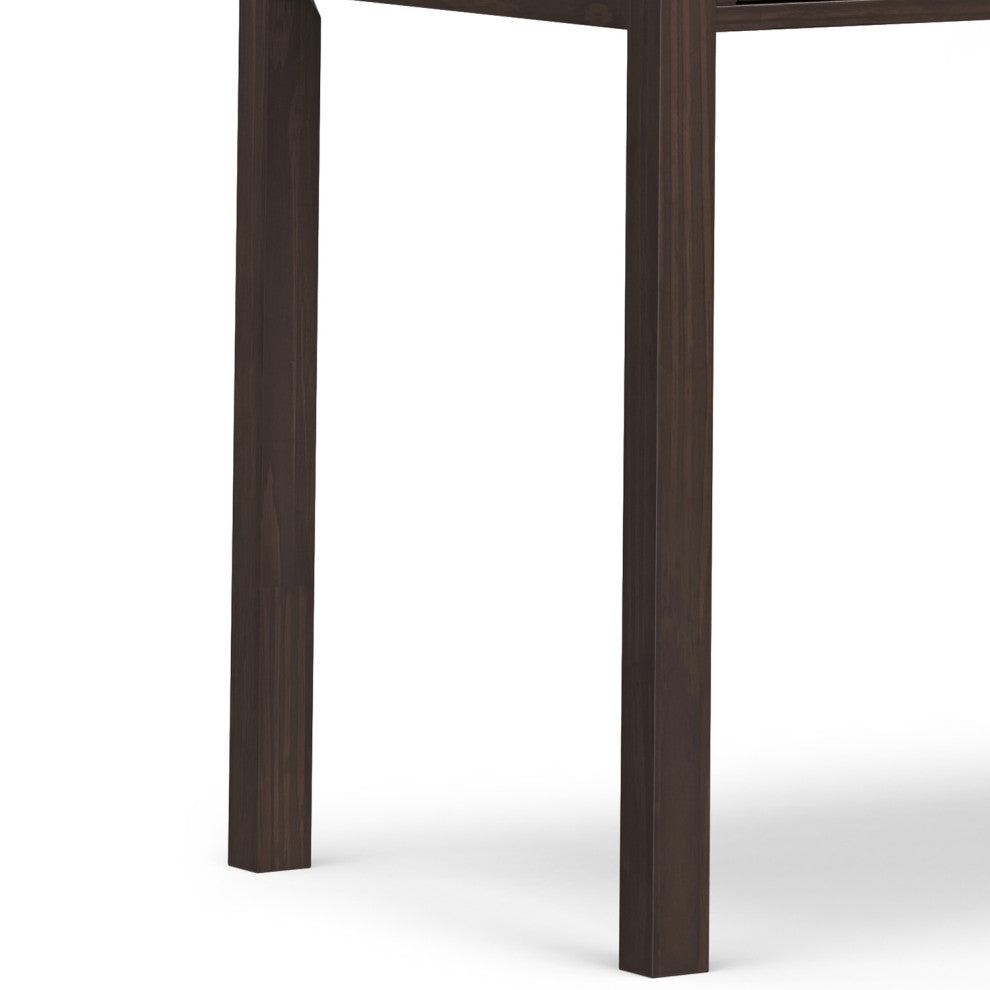 Hollander Solid Wood Wide Desk, Warm Walnut Brown