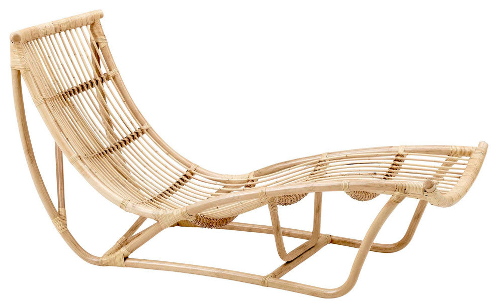 Michelangelo Rattan Chaise Lounge - Natural