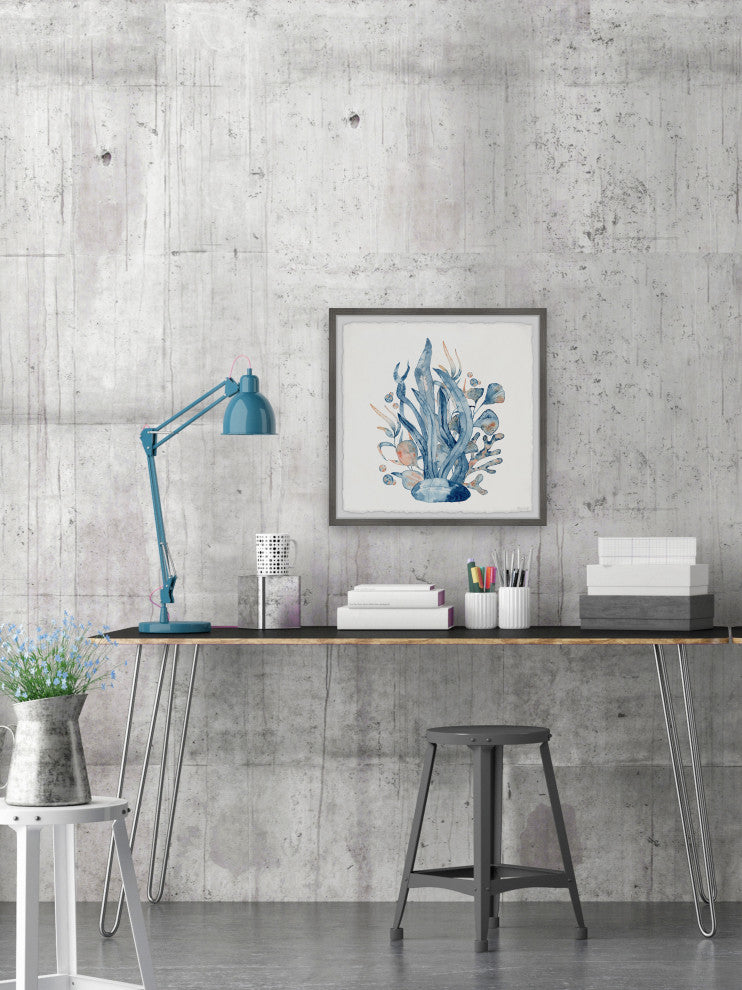 "Coral Garden" Framed Painting Print, 32x32