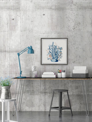 "Coral Garden" Framed Painting Print, 32x32