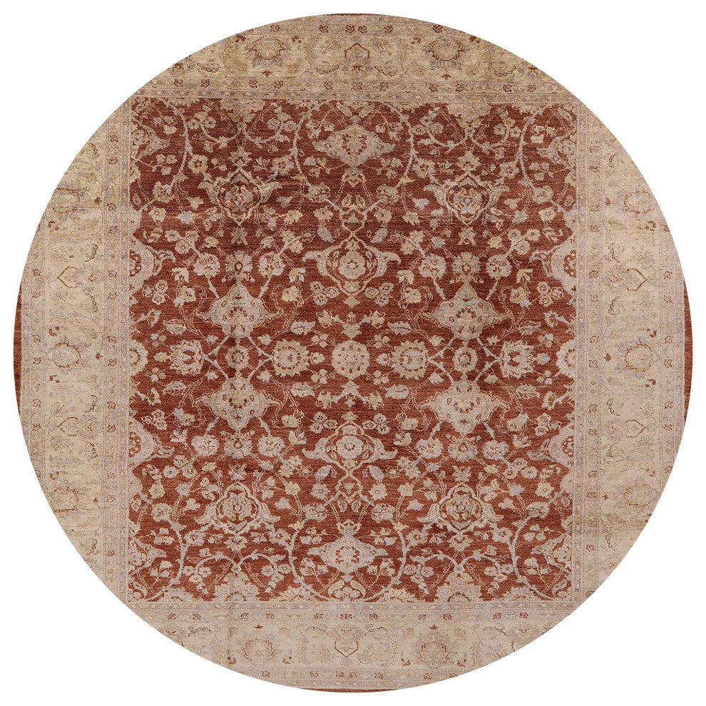 Ahgly Company Indoor Round Mid-Century Modern Area Rugs, 5' Round