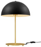Ideal Metal Table Lamp, Black Satin Brass