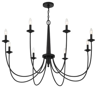 Stonecrest 8-Light Chandelier, Matte Black