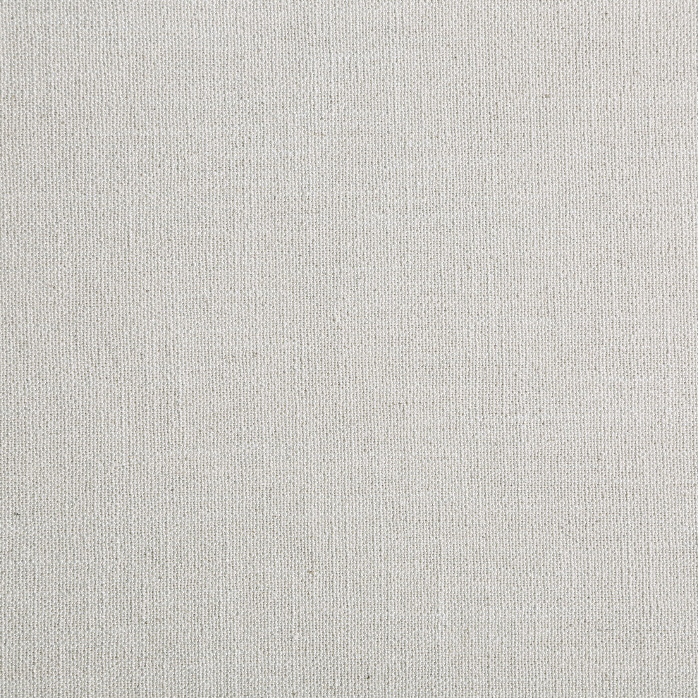 Lucia Beige Linen Textured Fabric Full Bed, Cream, King, Natural Finish