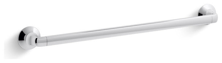 Transitional Shower Door Towel Bar, 18"