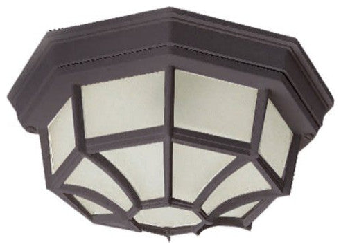 Maxim 1020 Crown Hill 10" 2 Light Outdoor Ceiling Light - Black