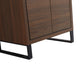 Opulence Bath Vanity, Walnut Ebony, 24", Black Hardware, White Top