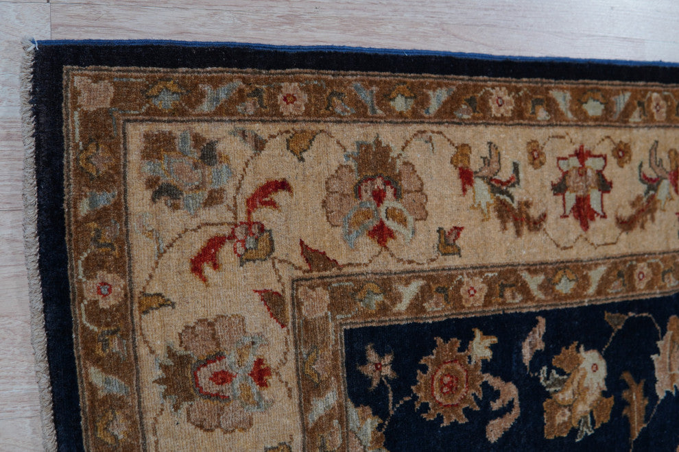Navy Traditional Oriental Peshwar Area Rug