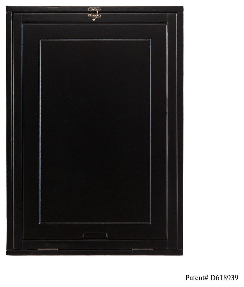 Rosanna Fold-Out Convertible Desk, Black