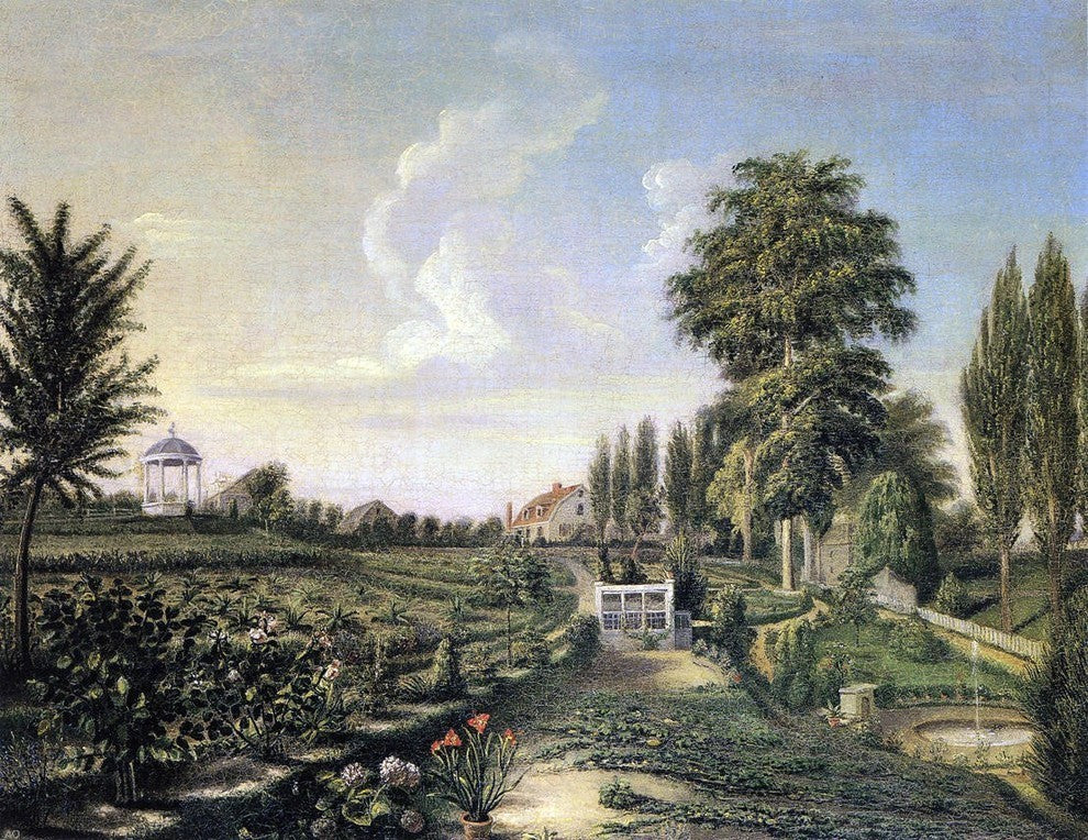 Charles Willson Peale View of the Garden at Belfield Canvas Print