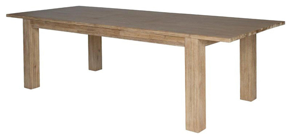 Bedford KD Butterfly Dining Table w/ 20" Ext, Brushed Smoke
