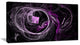 "Billowing Smoke Purple in Black" Abstract Digital Art Canvas Print