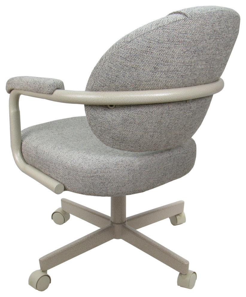M-70 Caster Swivel Tilt Kitchen Chair with Wheels, Portwood Ash - Beige