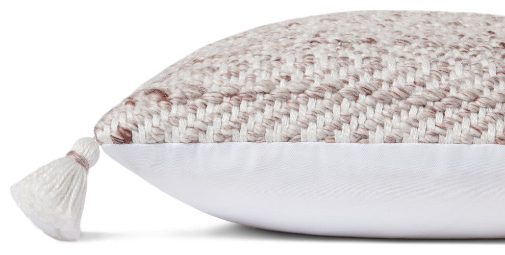 Loloi PLL0068 Blush / Natural 18" x 18" Cover Only Pillow