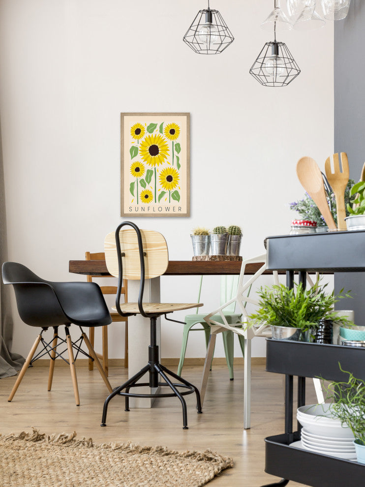 "Sunflowers Bloom" Framed Painting Print, 8x12