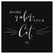 Home Is Where Your Cat Is Canvas Wall Art, 12x12