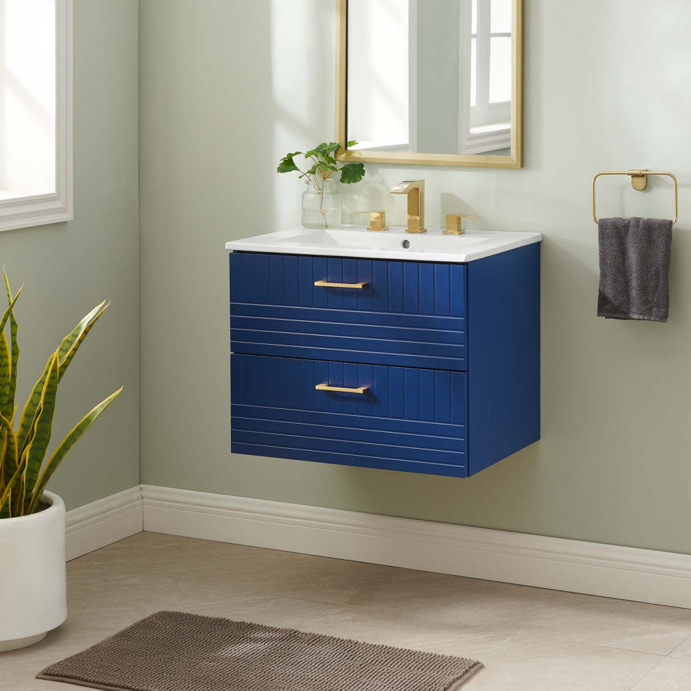 Daybreak 24" Bathroom Vanity, Blue White