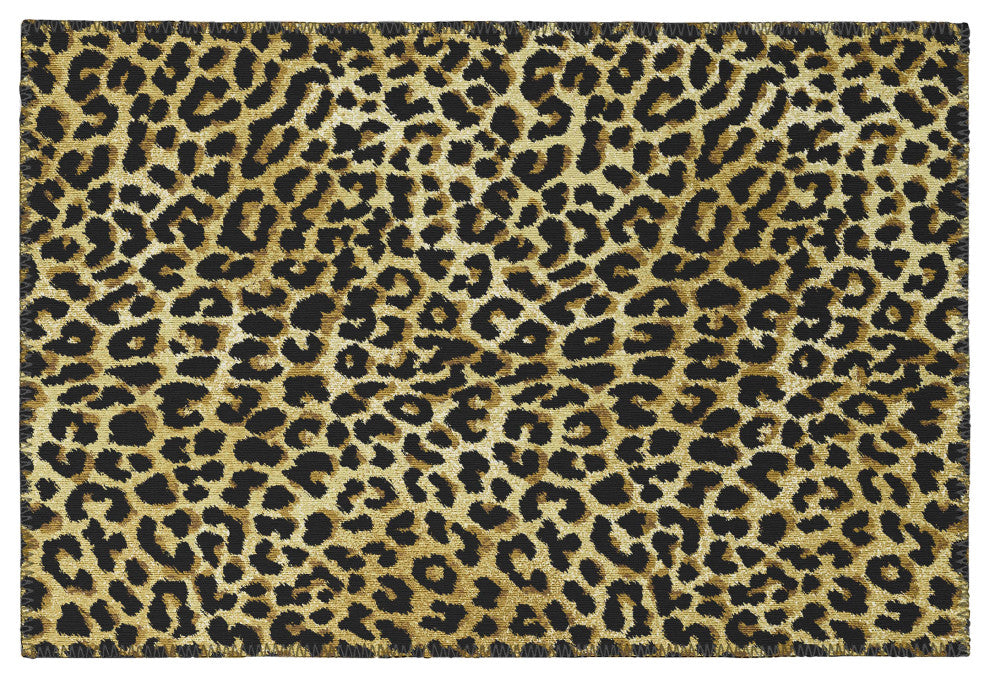 Indoor/Outdoor Mali ML2 Gold Machine Washable 1'8" x 2'6" Rug