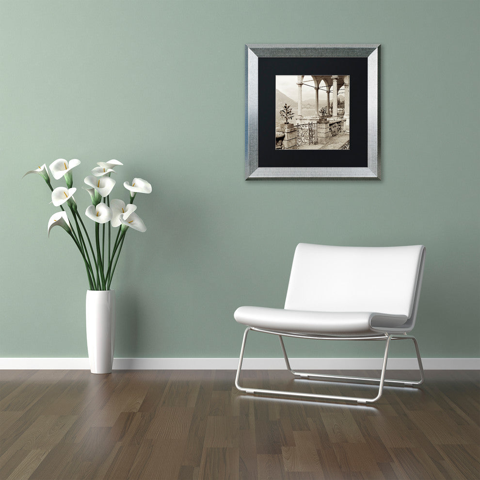 Alan Blaustein 'Lombardy VII' Art, Silver Frame, Black Mat, 11x11