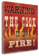 "The Cook Is On Fire" By Pela Studio, Giclee Print on Gallery Wrap Canvas