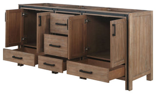 Ziva 72" Rustic Barnwood Vanity Cabinet Only