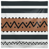Brown Black Tribal 58x58 Tablecloth