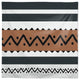Brown Black Tribal 58x58 Tablecloth