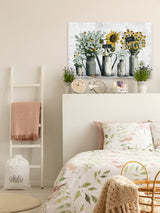 "Tin Can Flowers" Painting Print on Wrapped Canvas