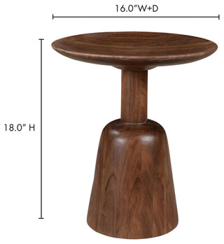 Nels End Table Dark Brown