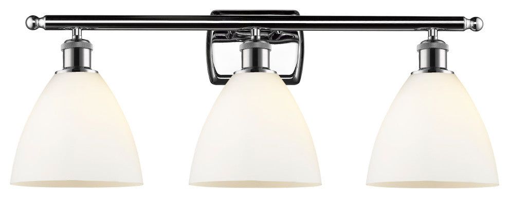 Innovations 516-3W-PC-GBD-751-LED 3 Light Bath Vanity Light, Polished Chrome