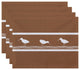 18"x14" Birdwalk, Animal Print Placemat, Taupe And Beige, Set of 4